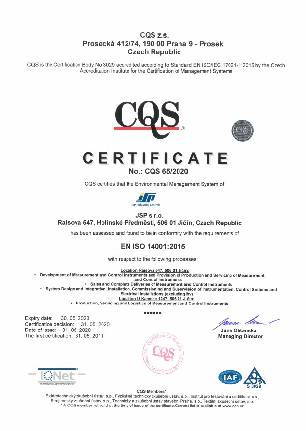 CQS - ISO 14001 (en) 