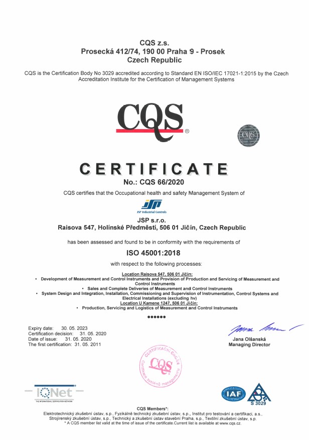 CQS - OHSAS 18001 (en) 